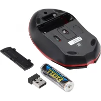 Мышь A4Tech G3-200N (черный/красный) фото 12